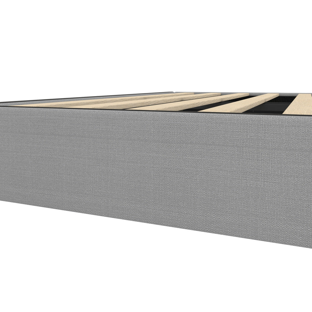 NNEED Bed Frame Queen Size Fabric Grey