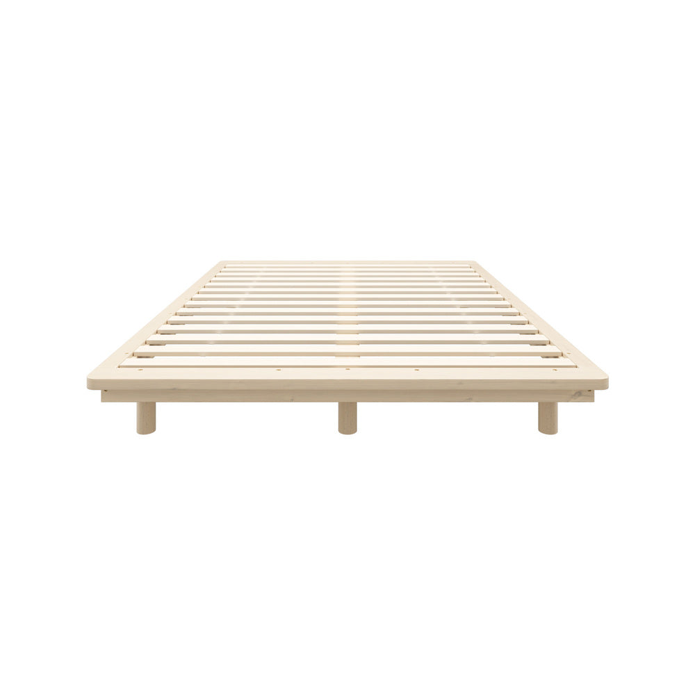 NNEED Bed Frame Queen Size Wooden Bed Base Timber Platform