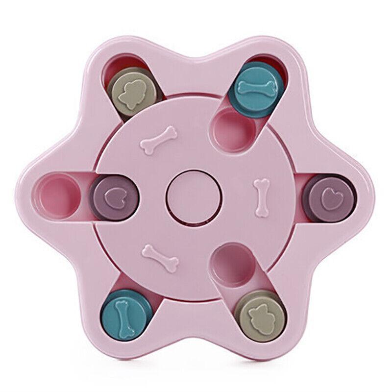 Dog Treat Dispenser Food Puzzle Toy Interactive Training Feeder Pet Supply Bowl
