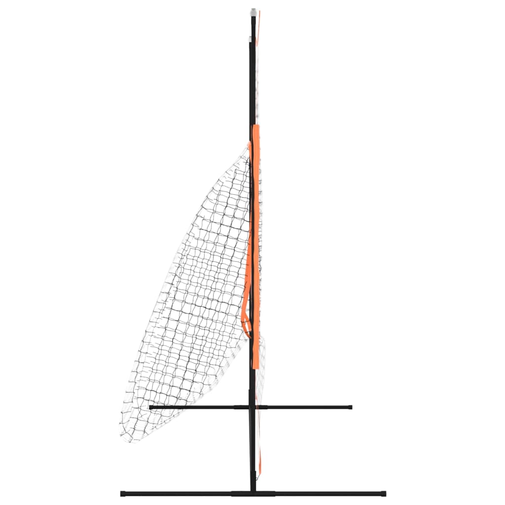 NNEVL Portable Baseball Net Red and Black 219x107x212 cm Steel and Polyester