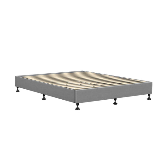 NNEED Bed Frame Queen Size Fabric Grey