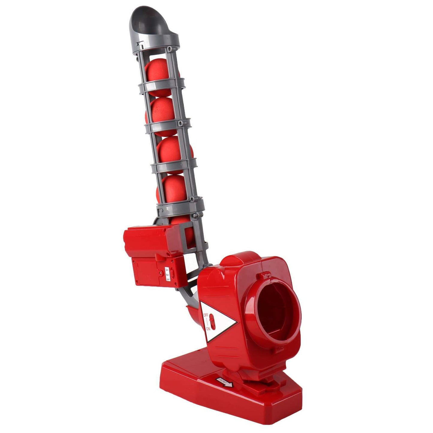NNEDSZ Cricket Ball Pitcher w/ Adjustable Pitching Angles & 5 Ball Capacity
