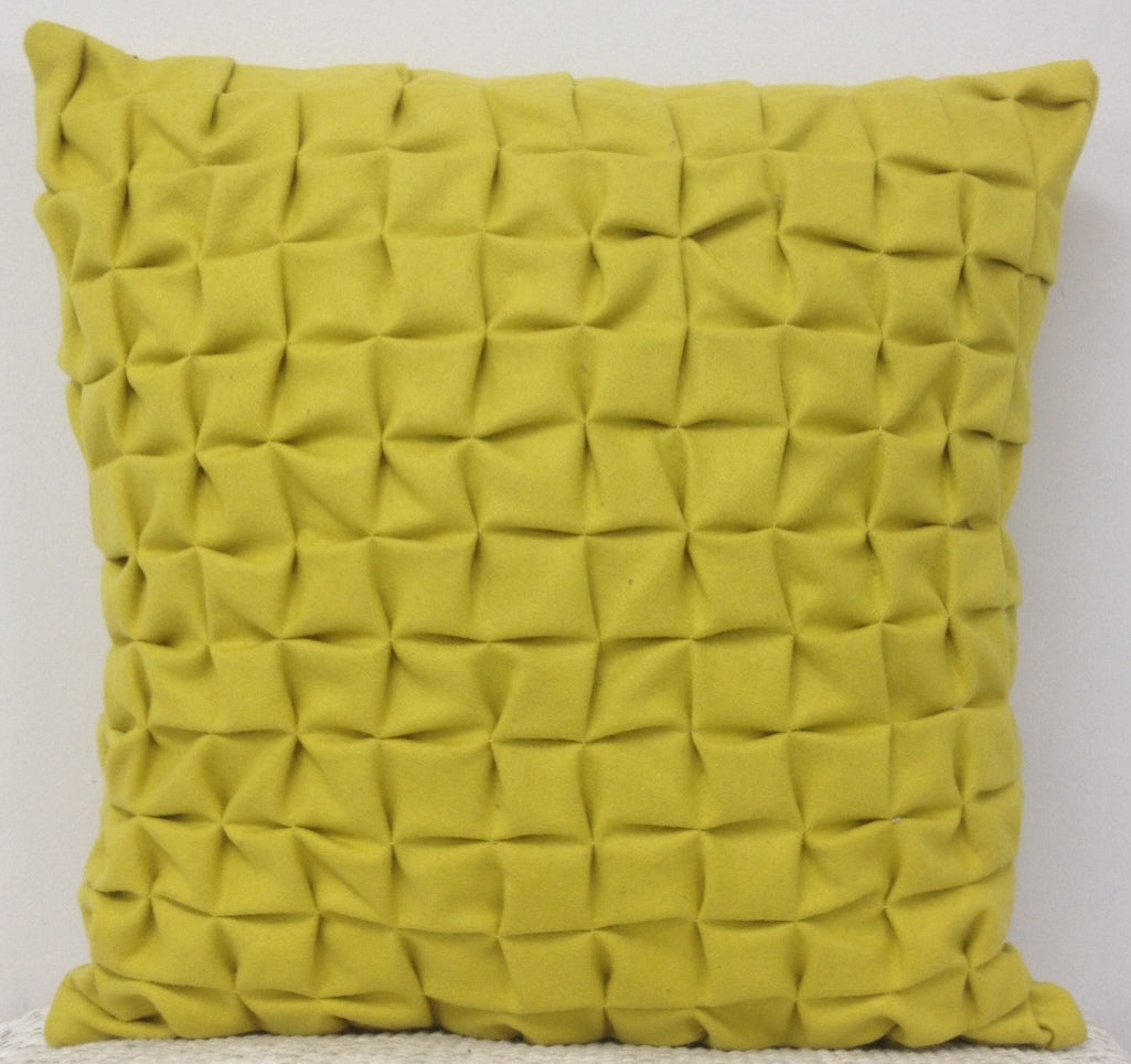 NNEDSZ Pack of 4 Flux Mustard Yellow 3D Textured 45cm x 45cm Cushion Covers
