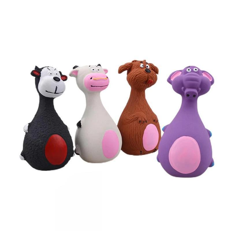 Latex Squeaky Dog Toys Puppy Pet Chew Toys Squeaker Soft and Interactive