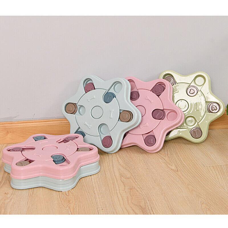 Dog Treat Dispenser Food Puzzle Toy Interactive Training Feeder Pet Supply Bowl
