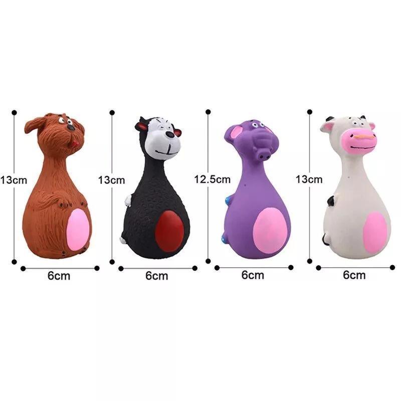 Latex Squeaky Dog Toys Puppy Pet Chew Toys Squeaker Soft and Interactive